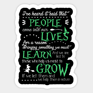 Wicked Musical Quote Sticker